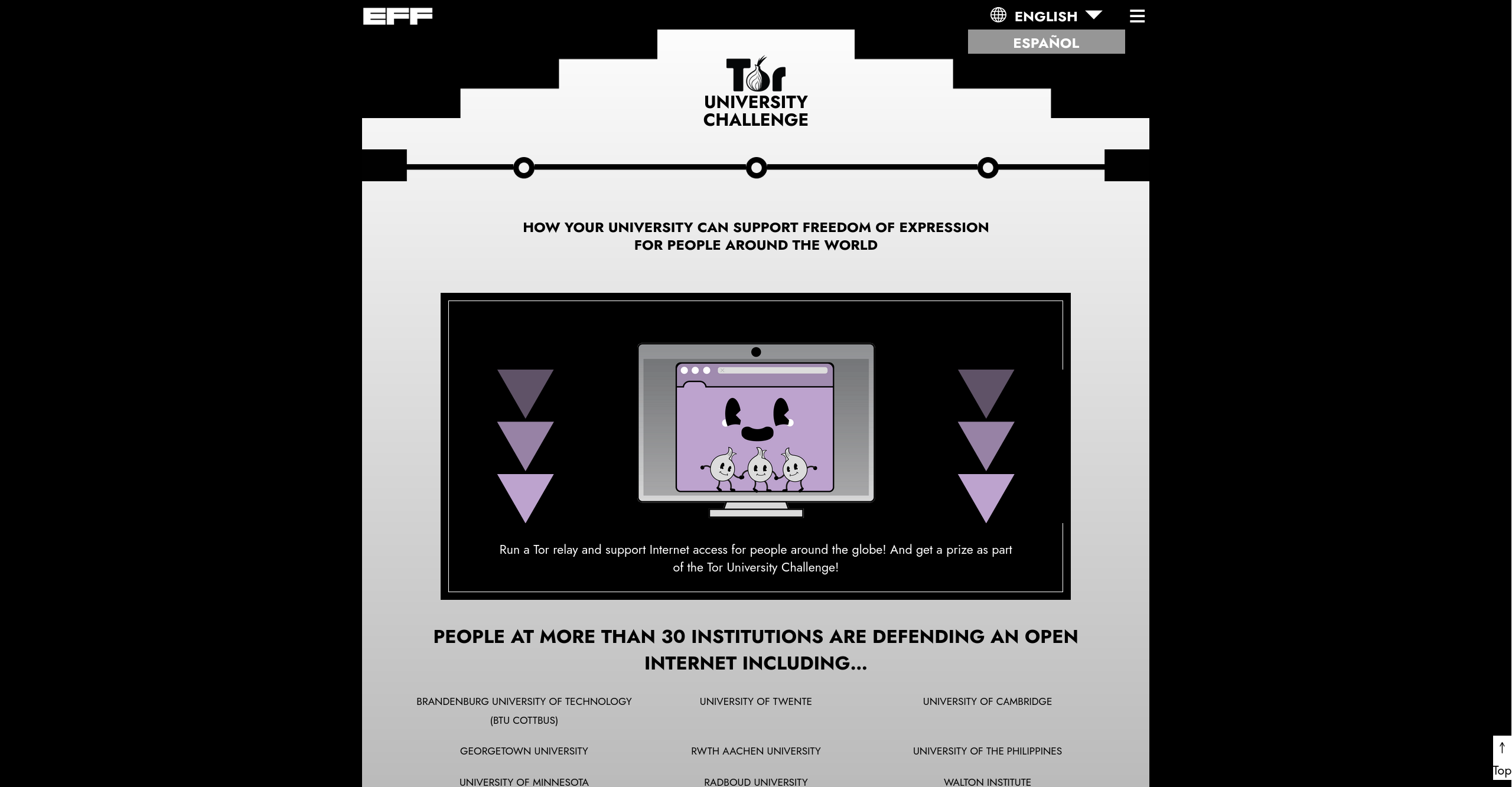 EFF, Tor University